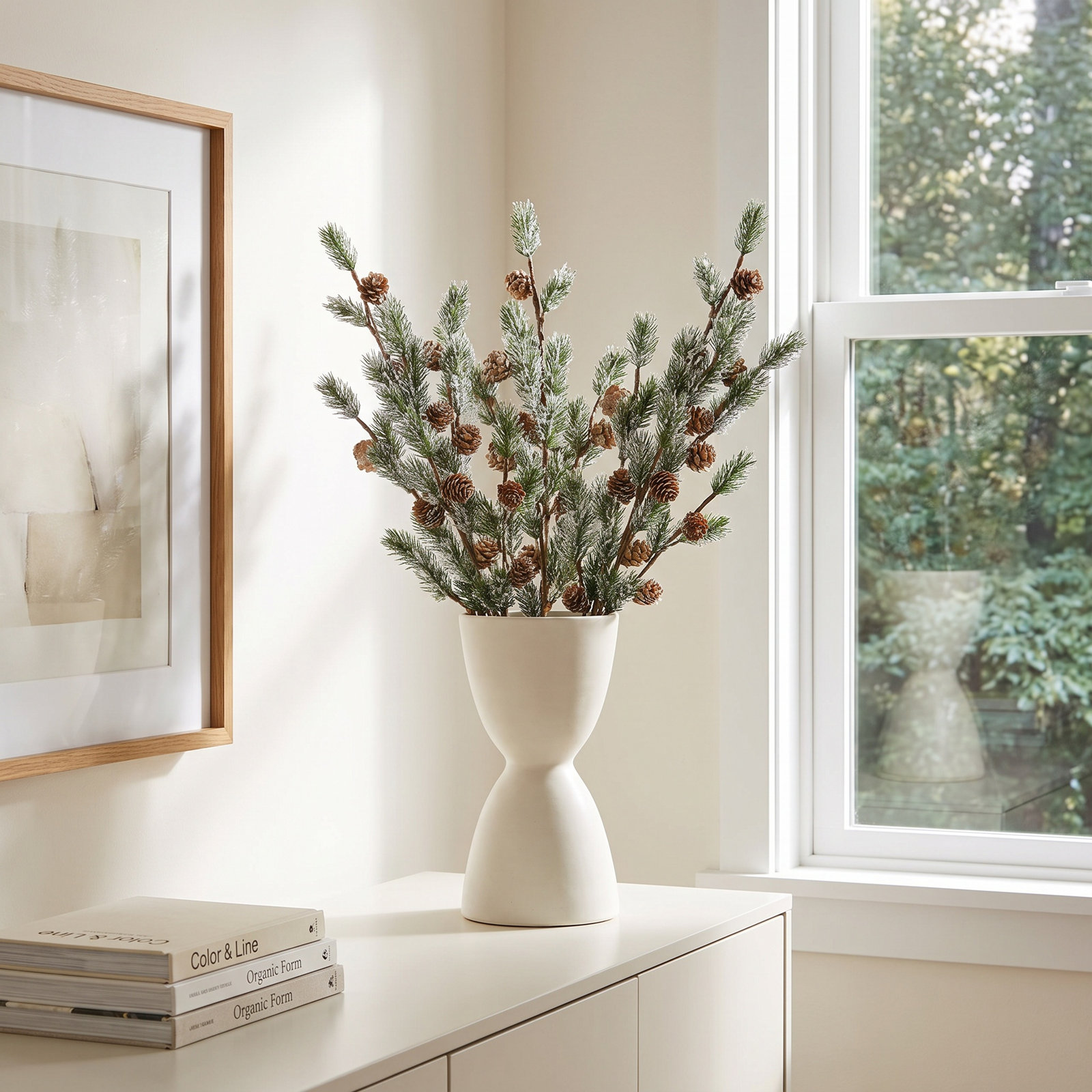 Icy Pine Cone Stems