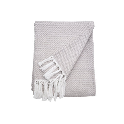Blythe Natural Throw Blanket