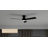 Aero 52in 3-Blade Smart Flush Mount Fan 2700K-6000K CCT Tunable Range LED Light Kit with Remote Control and Black Hardware with Reversible Blades Weathered Wood or Black Works With iOS or Android App-126659233-126659232