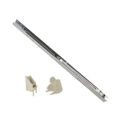 61EB1376260344998EC57D6B674996B0 Window Channel Balance 8 To 12 lbs Sash Weight 18" Channel Length With 60-500a Bottom And 60-507a Top Sash Guides Aluminum Finish