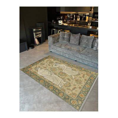 Tapis tissé crème Mosso