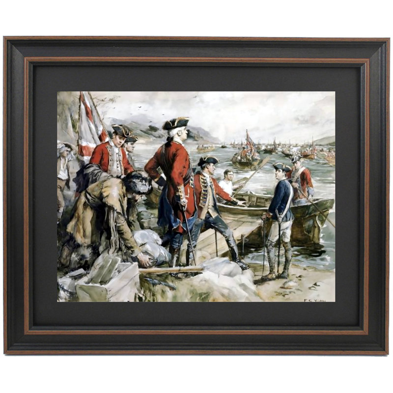 Abercrombie's Expedition To Ticonderoga By Frederick Coffay Yohn, 24" H x 24" W