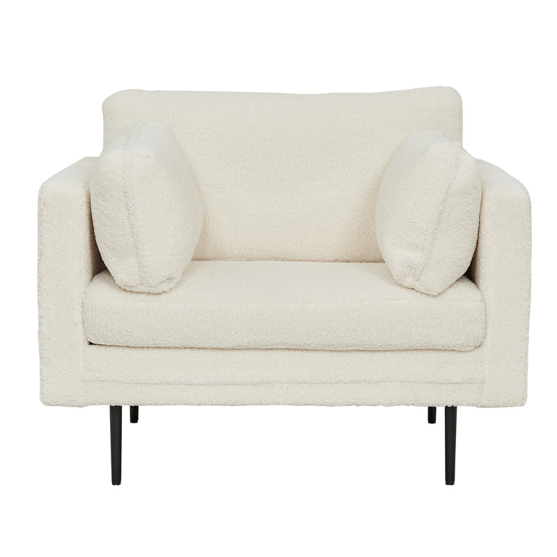 Caden Upholstered Armchair, White