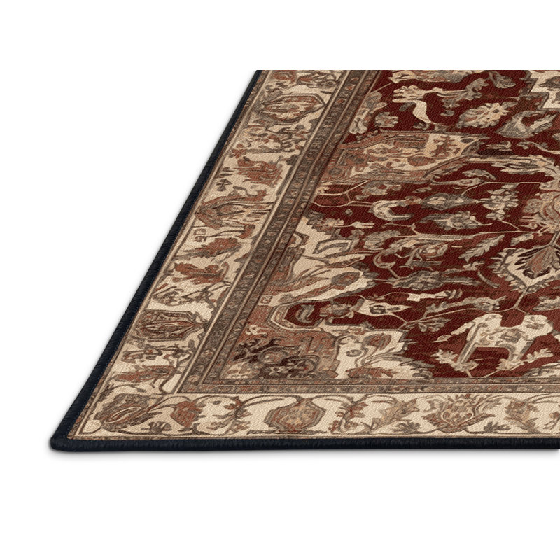 Tapis brun lavable à la machine, Rectangle 4pi x 6 pi