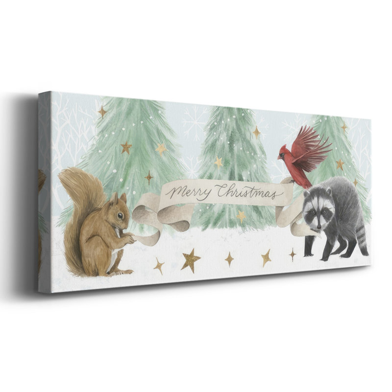 Noël en forêt, collection D, H 20 po x l 50 po x P 1,5 po