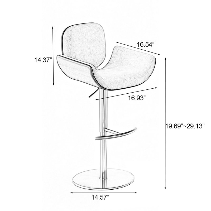 Chaise d'appoint à dossier beige et noir uni (ensemble de 2)