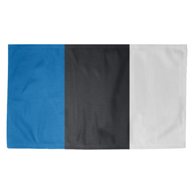 Tapis à rayures bleu/ardoise