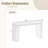 Curved Console Table With Unique Vertical Stripes, For Living Room, Study & Entryway-1184511791