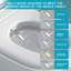 Toilette intelligente avec bidet intégré, ouverture et fermeture automatiques, siège chauffant allongé, capteur de pied encastré, affichage DEL, lavage à l'eau chaude, sécheuse, veilleuse