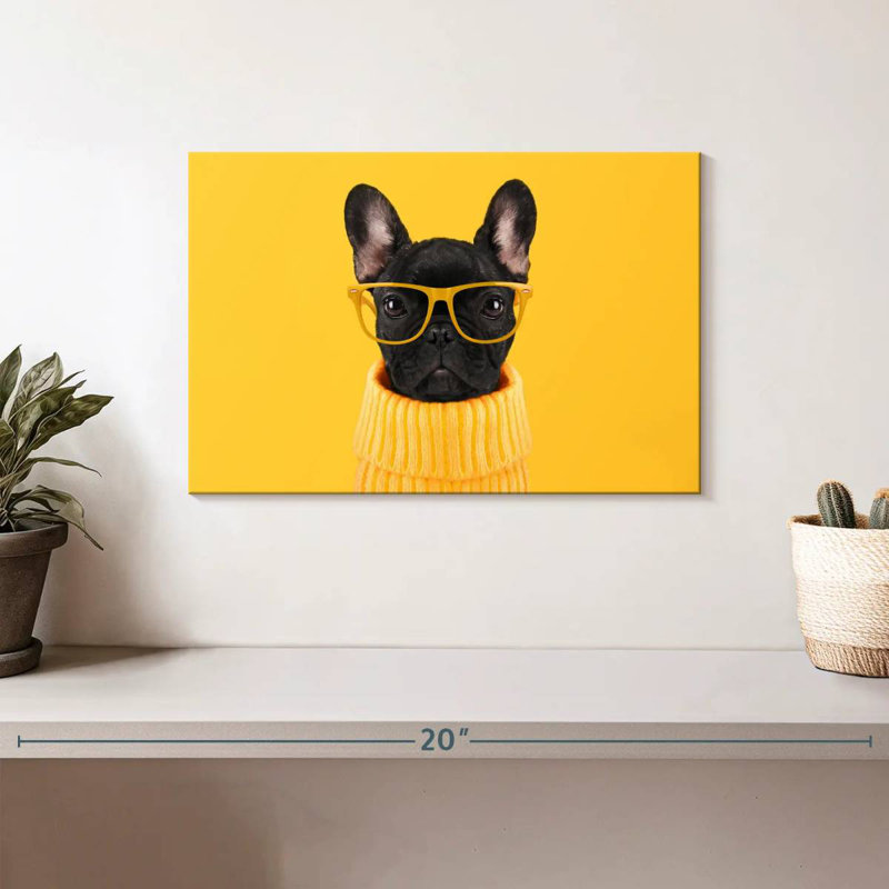 Bouledogue français sophistiqué Brampt, H 8 po x l 12 po