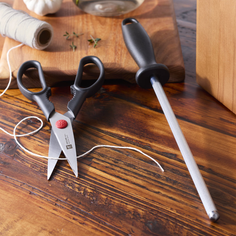 ZWILLING Four Star 8Pc-Knife Block Set - Brown Ash Wood Block