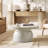 Watterson Watterson Andolise Modern 31.5"W Faux Travertine Simple Assembly Round Coffee Table-116995732