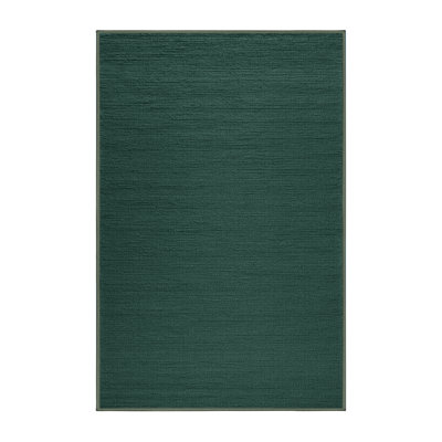 Tapis vert uni lavable à la machine
