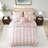 Pink Twin/Twin XL Bedding Sets, Microfiber Ruffle Comforter, Romantic Bedroom