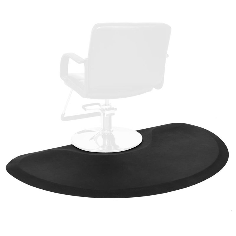 Tapis de chaise biseauté en demi-cercle, H 0,5 po x l 60 po x P 36 po