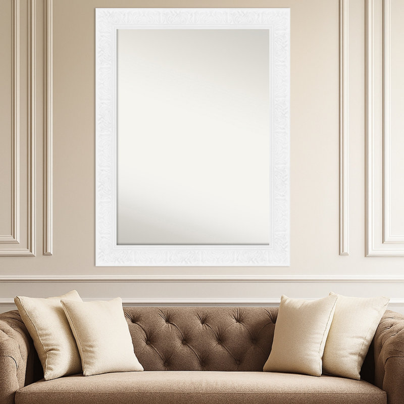 Miroir mural Luxe, Blanc, 33,75 po x 44,75 po