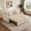2 Seater Linen Sofa Bed-284399727
