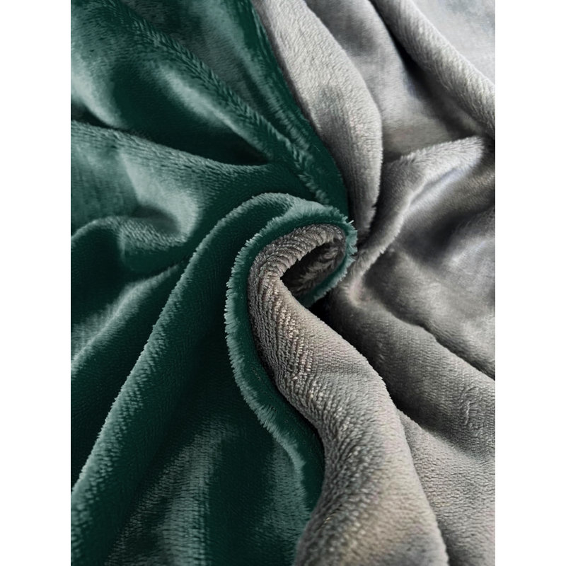 Chanson Bed Linen, 155 x 220 cm Duvet Cover Set with 1 Pillow Sham, Green