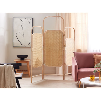 Alexiana 166cm W x 180cm H 3 - Panel Folding Room Divider