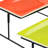 Latitude Run® Crenshaw Hand Painted Stoneware 3-Tier Serving Set With Metal Rack In Multicolor