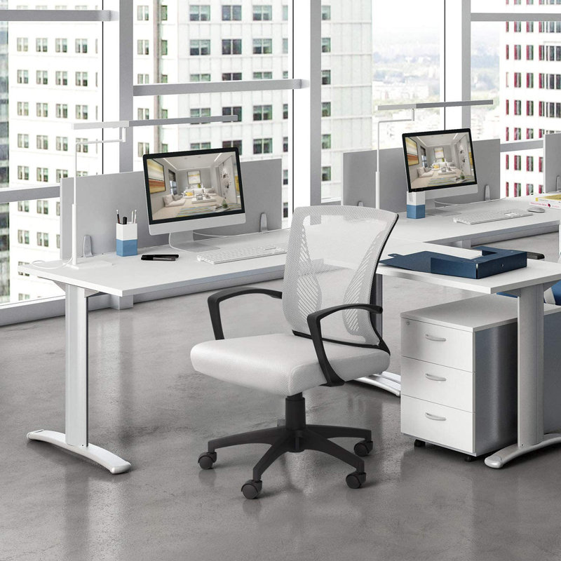 Chair Mesh Task Chair, White/Black