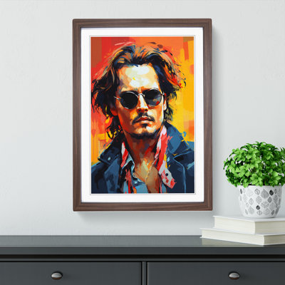 Johnny Depp Orphism - Framed Print