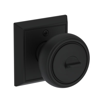 Bremerton Keyed Entry Knob with Chamfered Square Rose