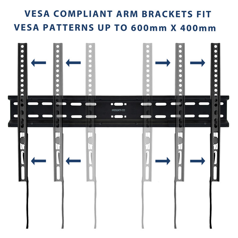 Heavy Duty Fixed TV Wall Mount Bracket for 37"-70" Screens