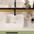 Rectangular Ceramic Vessel Sink 16"X12" - Modern, White, Acid Resistance, Bathroom Use Stain , Easy Installation