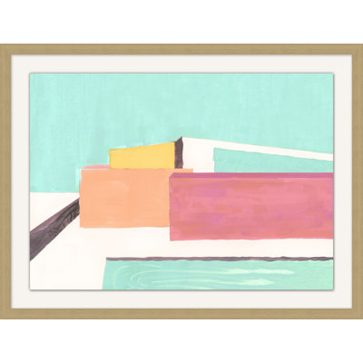 House On The Hill (Green) 1 Print by Nathan Turner