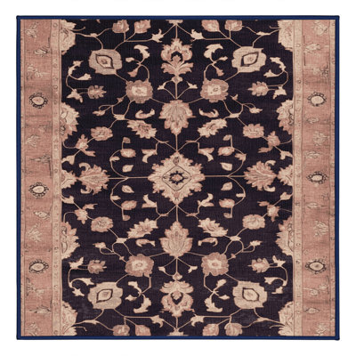 Machine Washable Overdyed Purple Area Rug