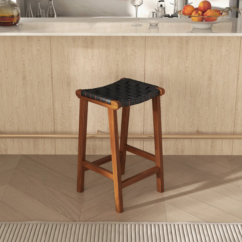 Tabouret de bar 29 po James, Noir, Tabouret de bar (siège d'une hauteur de 29 po)