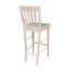 Deyanira Solid Wood Bar Height Stool