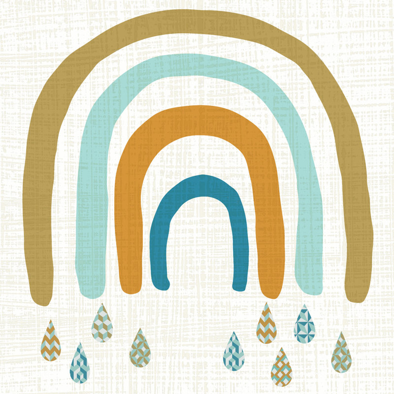 Rainbow Day IV 1 Piece Wrapped Canvas Painting, 30cm H x 30cm W