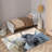Floral Symphony Non-Woven Soft Printed Rug Featuring Vibrant Colors and Intricate Patterns for a Delightful Blend of Classic and Contemporary Aesthetics-114329821