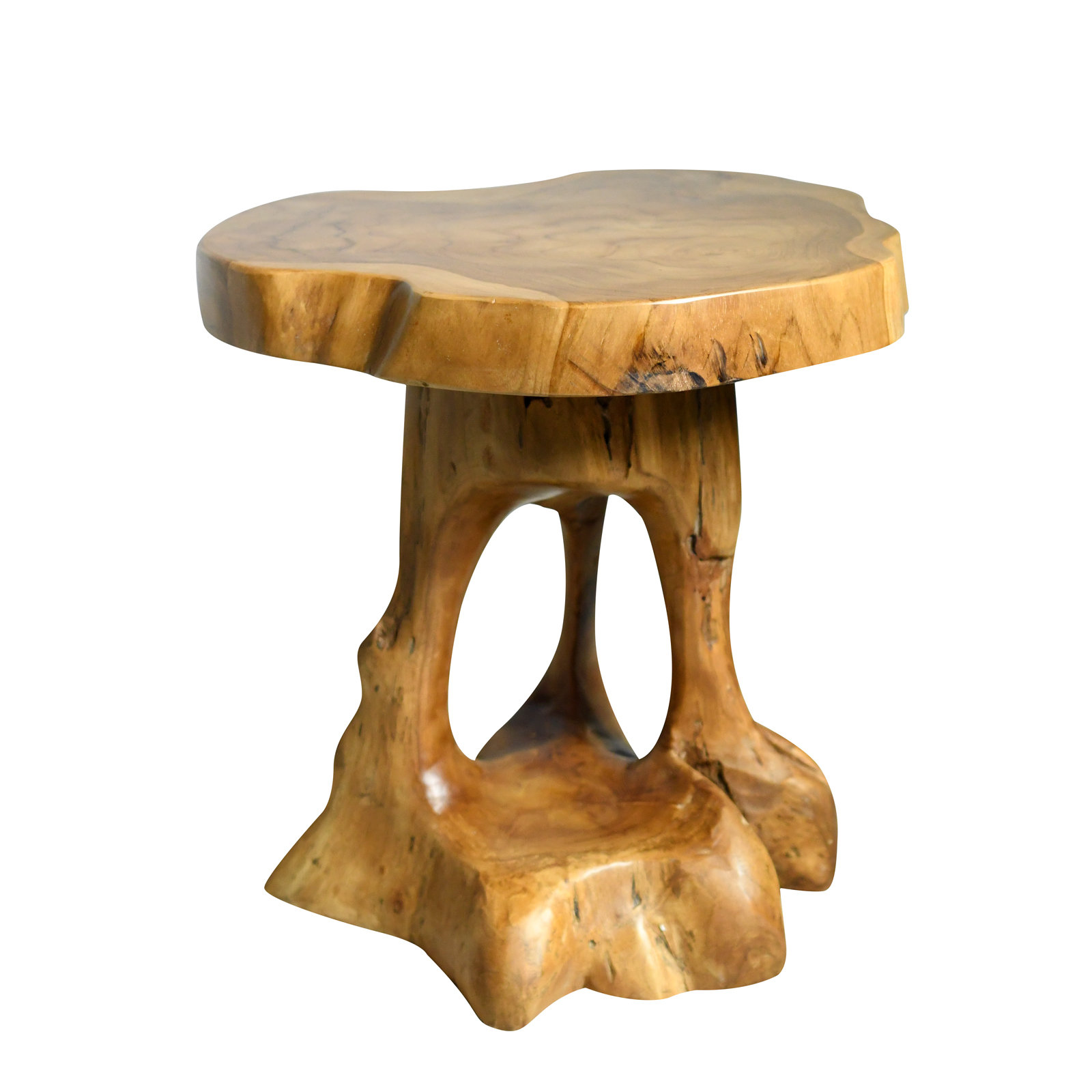 Millwood Pines Bryent Tray Top Block End Table Wayfair