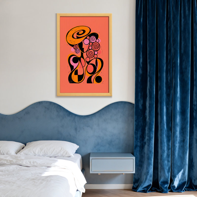 Abstrait abstrait tourbillonnant cercles spirales couleurs, H 30 po x l 20 po, Toile tendue, Ne s’applique pas