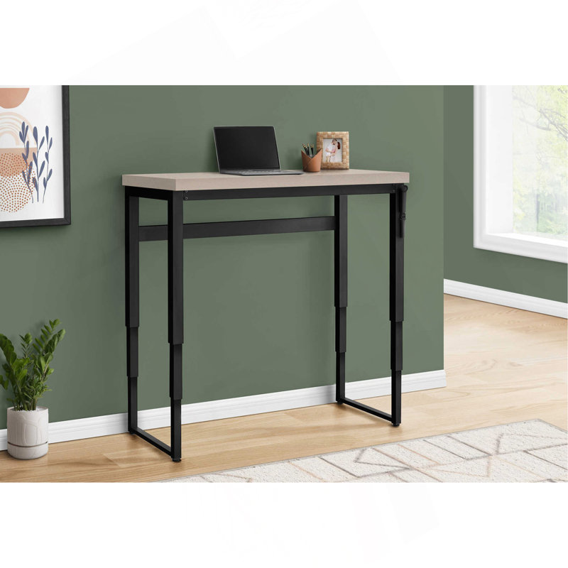 Bureau d'ordinateur, bureau personnel, debout, réglable, L 48 po, travail, ordinateur portable, stratifié, contemporain, moderne