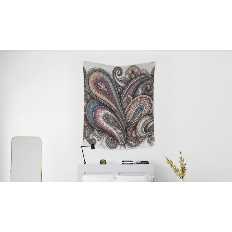 Tapisserie murale, H 60 po x l 51 po x P 0,5 po