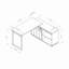 Crédence de rangement pour bureau à la maison en forme de L-524953526