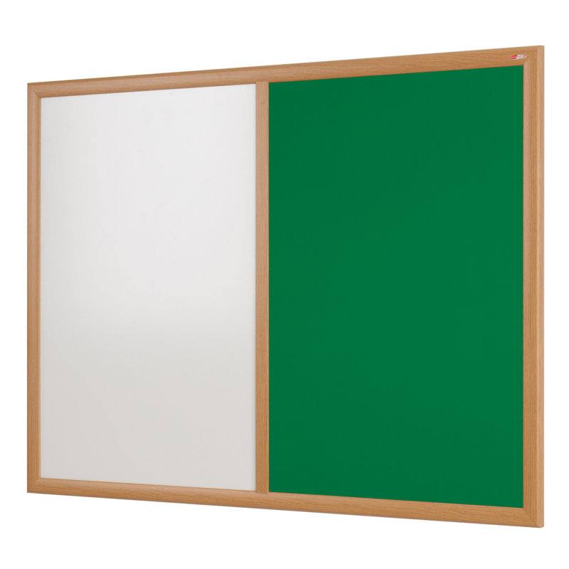 Wall Mounted Combination Board, Green, 60 cm H x 90 cm W