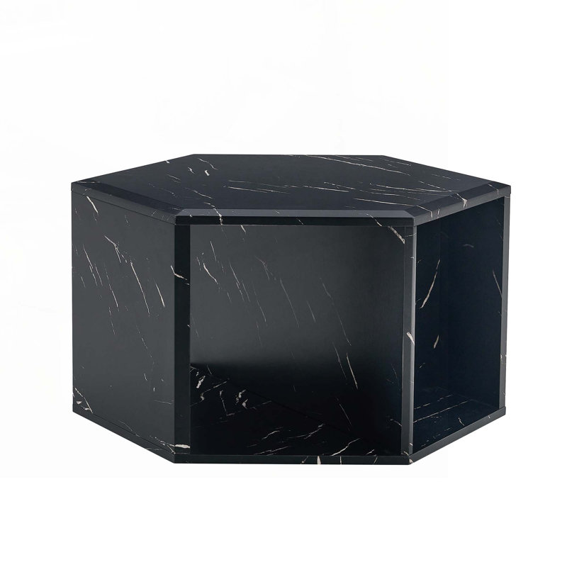 Coffee Table, Black, 14" H x 25" L x 21.6" W