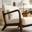 Chaise d'appoint moderne avec structure en bois-451909509-451909625