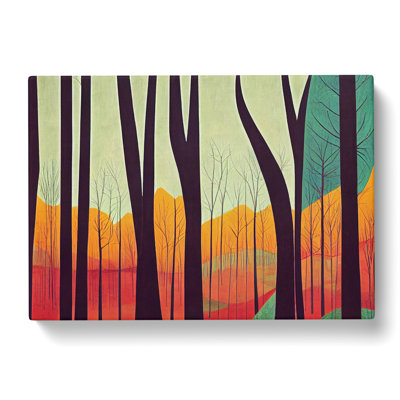 Excellent Abstract Forest - Wrapped Canvas
