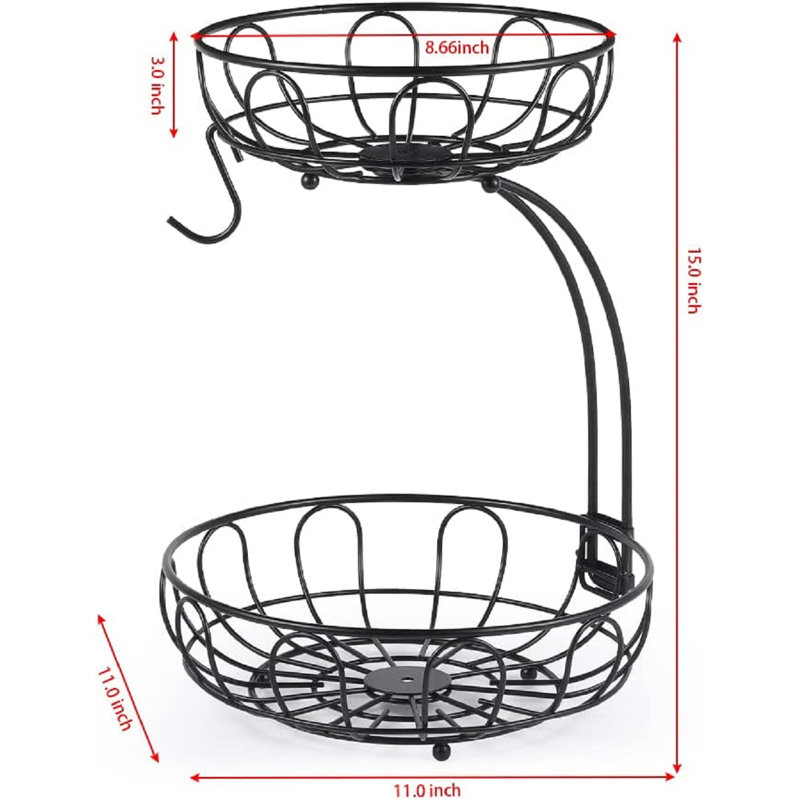 Winston Porter Janeah Metal Fruit Bowl