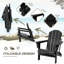 Chaise Adirondack pliante en plastique Bryes-2103598852