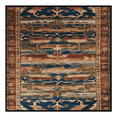 Machine Washable Turkish Brown Area Rug