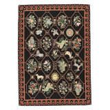 Hand-Knotted High-Quality Rust Area Rug