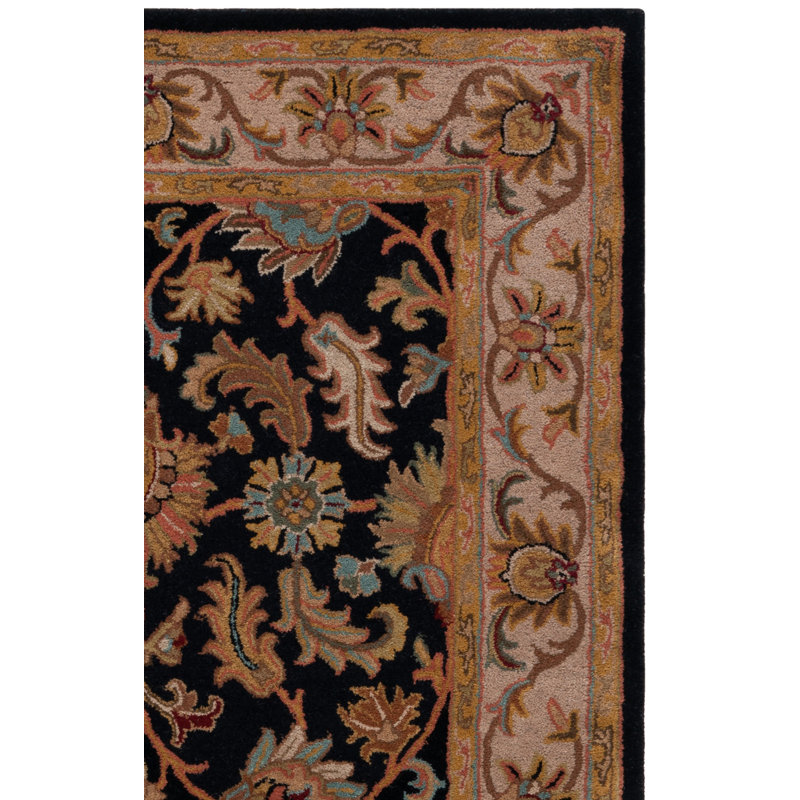 Tapis noir / beige en laine touffeté à la main Cranmore, Rectangle 9 pi x 12 pi