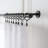 Cambria Designer Series Premium 1-1/8 in Larger Dia. Non-Adjustable Curtain Rod and Designer Brackets-99470100-99470097